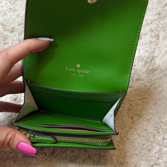 Like New Kate Spade Kayla Small L Zip Snap Leather Wallet - Picture 9 of 10